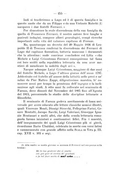 La Romagna rivista mensile di storia e di lettere diretta da Gaetano Gasperoni e da Luigi Orsini