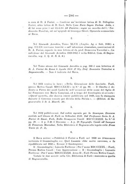 La Romagna rivista mensile di storia e di lettere diretta da Gaetano Gasperoni e da Luigi Orsini