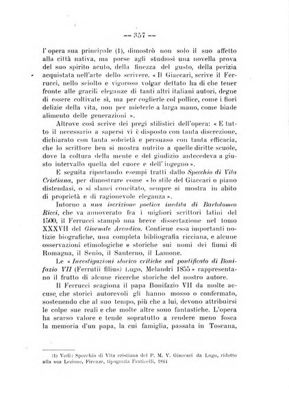 La Romagna rivista mensile di storia e di lettere diretta da Gaetano Gasperoni e da Luigi Orsini