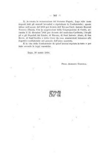 La Romagna rivista mensile di storia e di lettere diretta da Gaetano Gasperoni e da Luigi Orsini