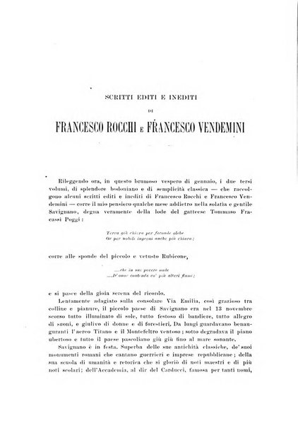 La Romagna rivista mensile di storia e di lettere diretta da Gaetano Gasperoni e da Luigi Orsini