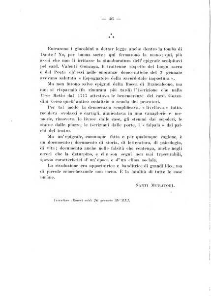 La Romagna rivista mensile di storia e di lettere diretta da Gaetano Gasperoni e da Luigi Orsini