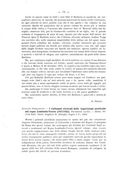 La Romagna rivista mensile di storia e di lettere diretta da Gaetano Gasperoni e da Luigi Orsini