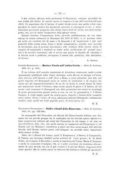 La Romagna rivista mensile di storia e di lettere diretta da Gaetano Gasperoni e da Luigi Orsini