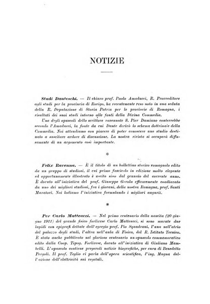 La Romagna rivista mensile di storia e di lettere diretta da Gaetano Gasperoni e da Luigi Orsini