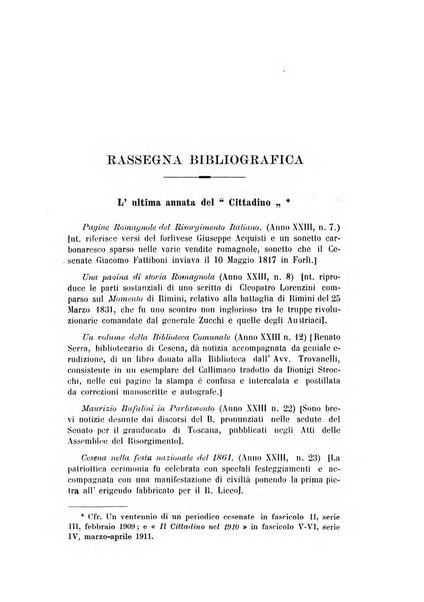 La Romagna rivista mensile di storia e di lettere diretta da Gaetano Gasperoni e da Luigi Orsini