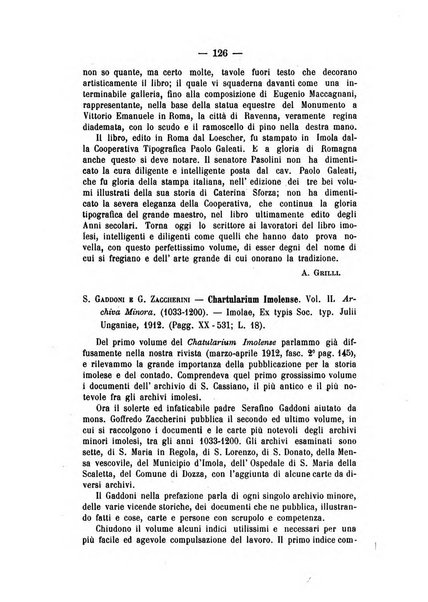 La Romagna rivista mensile di storia e di lettere diretta da Gaetano Gasperoni e da Luigi Orsini