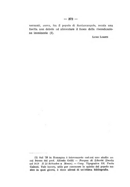 La Romagna rivista mensile di storia e di lettere diretta da Gaetano Gasperoni e da Luigi Orsini