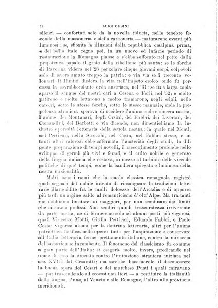 La Romagna rivista mensile di storia e di lettere diretta da Gaetano Gasperoni e da Luigi Orsini