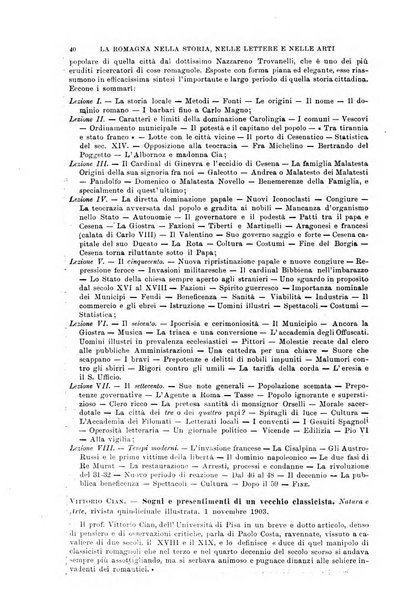 La Romagna rivista mensile di storia e di lettere diretta da Gaetano Gasperoni e da Luigi Orsini