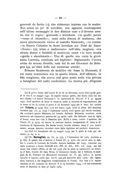 La Romagna rivista mensile di storia e di lettere diretta da Gaetano Gasperoni e da Luigi Orsini