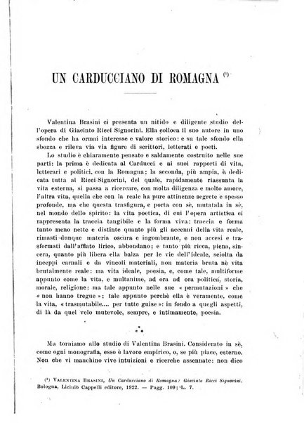 La Romagna rivista mensile di storia e di lettere diretta da Gaetano Gasperoni e da Luigi Orsini