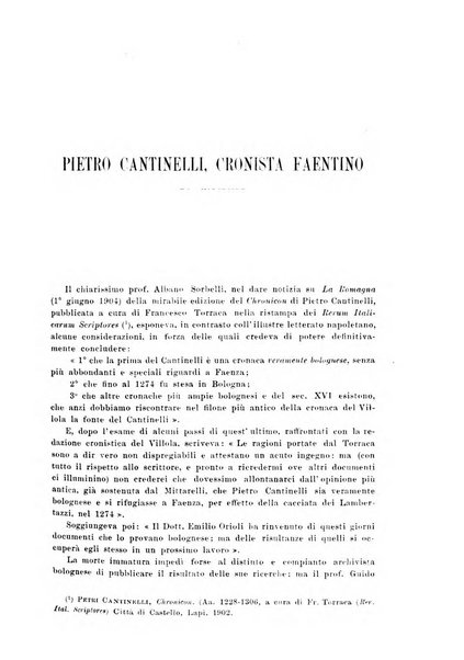 La Romagna rivista mensile di storia e di lettere diretta da Gaetano Gasperoni e da Luigi Orsini