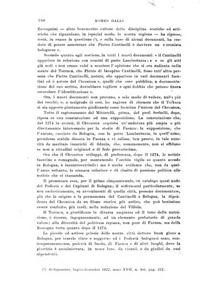 La Romagna rivista mensile di storia e di lettere diretta da Gaetano Gasperoni e da Luigi Orsini