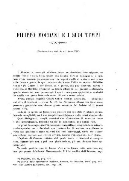 La Romagna rivista mensile di storia e di lettere diretta da Gaetano Gasperoni e da Luigi Orsini