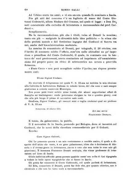 La Romagna rivista mensile di storia e di lettere diretta da Gaetano Gasperoni e da Luigi Orsini