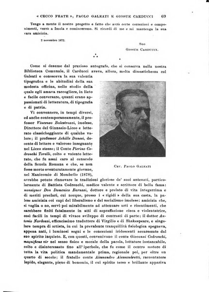 La Romagna rivista mensile di storia e di lettere diretta da Gaetano Gasperoni e da Luigi Orsini