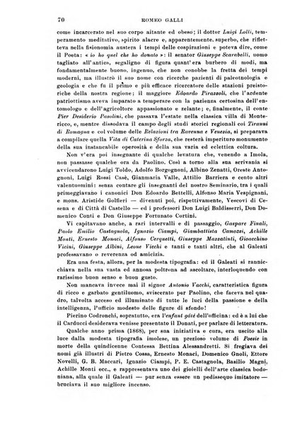 La Romagna rivista mensile di storia e di lettere diretta da Gaetano Gasperoni e da Luigi Orsini