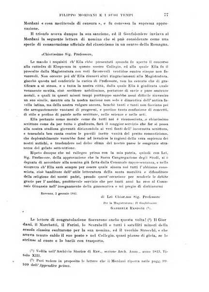 La Romagna rivista mensile di storia e di lettere diretta da Gaetano Gasperoni e da Luigi Orsini