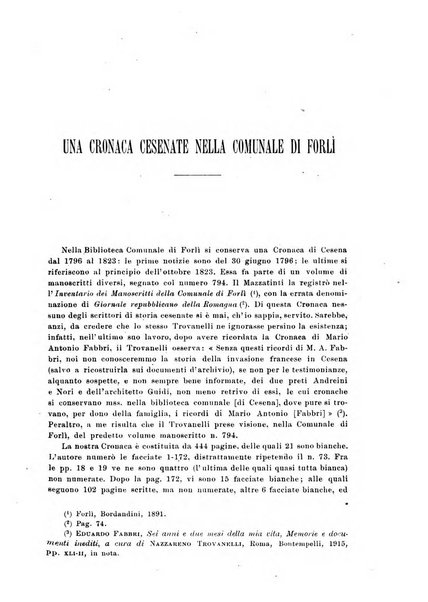 La Romagna rivista mensile di storia e di lettere diretta da Gaetano Gasperoni e da Luigi Orsini