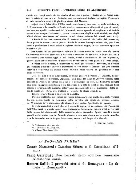 La Romagna rivista mensile di storia e di lettere diretta da Gaetano Gasperoni e da Luigi Orsini