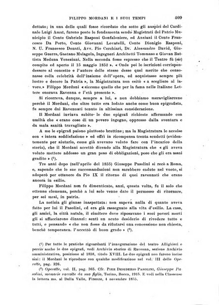 La Romagna rivista mensile di storia e di lettere diretta da Gaetano Gasperoni e da Luigi Orsini