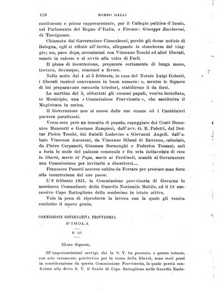 La Romagna rivista mensile di storia e di lettere diretta da Gaetano Gasperoni e da Luigi Orsini