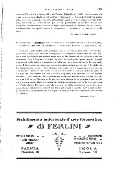 La Romagna rivista mensile di storia e di lettere diretta da Gaetano Gasperoni e da Luigi Orsini