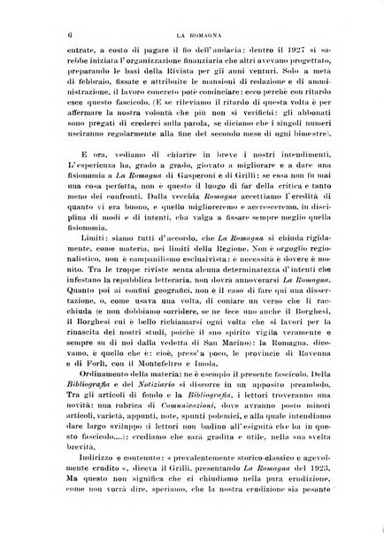 La Romagna rivista mensile di storia e di lettere diretta da Gaetano Gasperoni e da Luigi Orsini