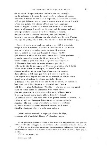 La Romagna rivista mensile di storia e di lettere diretta da Gaetano Gasperoni e da Luigi Orsini