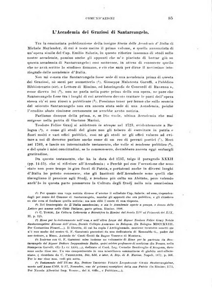 La Romagna rivista mensile di storia e di lettere diretta da Gaetano Gasperoni e da Luigi Orsini