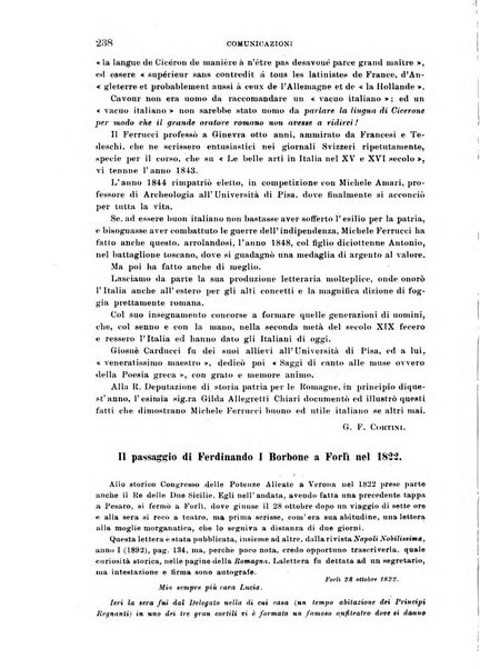 La Romagna rivista mensile di storia e di lettere diretta da Gaetano Gasperoni e da Luigi Orsini