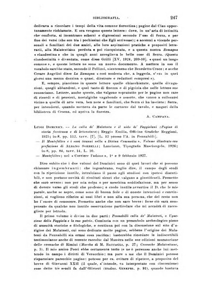 La Romagna rivista mensile di storia e di lettere diretta da Gaetano Gasperoni e da Luigi Orsini