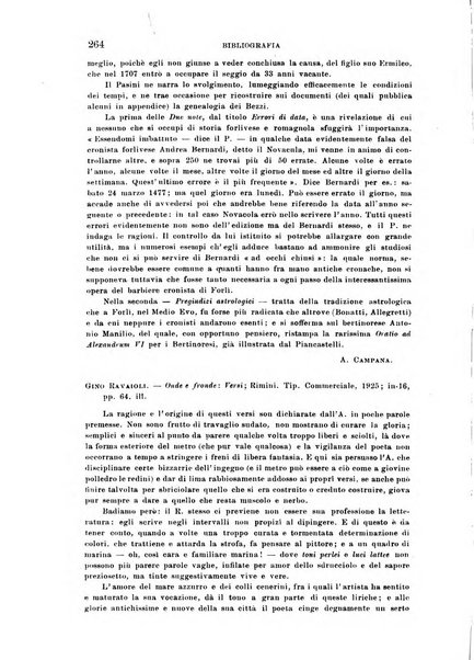 La Romagna rivista mensile di storia e di lettere diretta da Gaetano Gasperoni e da Luigi Orsini