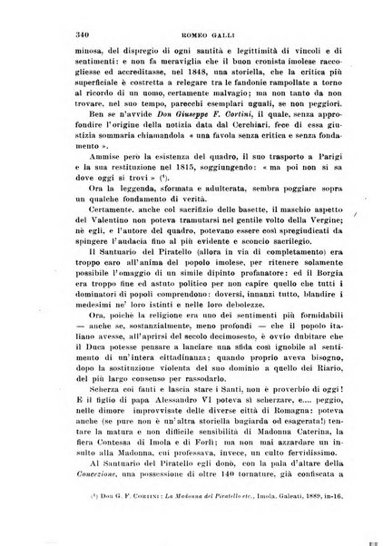 La Romagna rivista mensile di storia e di lettere diretta da Gaetano Gasperoni e da Luigi Orsini