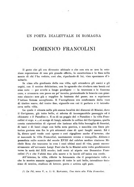 La Romagna rivista mensile di storia e di lettere diretta da Gaetano Gasperoni e da Luigi Orsini