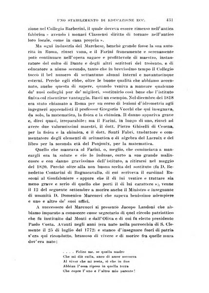 La Romagna rivista mensile di storia e di lettere diretta da Gaetano Gasperoni e da Luigi Orsini