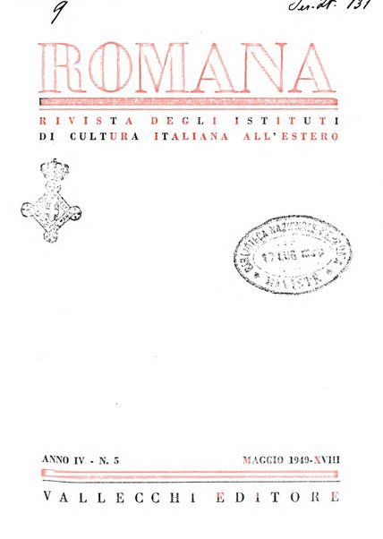 Romana rivista mensile degli istituti di cultura italiana all'estero