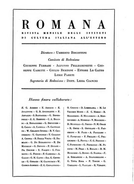 Romana rivista mensile degli istituti di cultura italiana all'estero