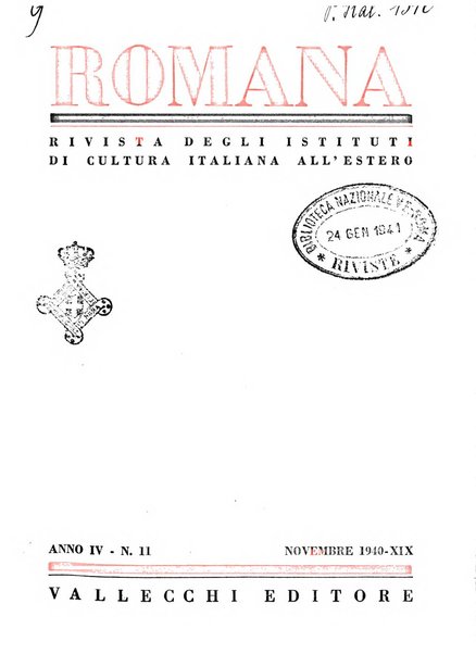 Romana rivista mensile degli istituti di cultura italiana all'estero