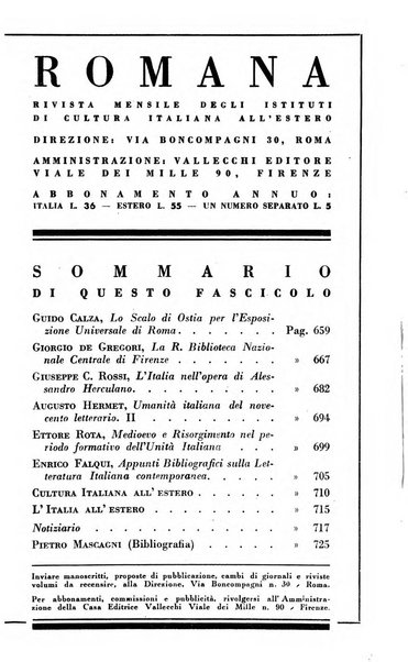 Romana rivista mensile degli istituti di cultura italiana all'estero