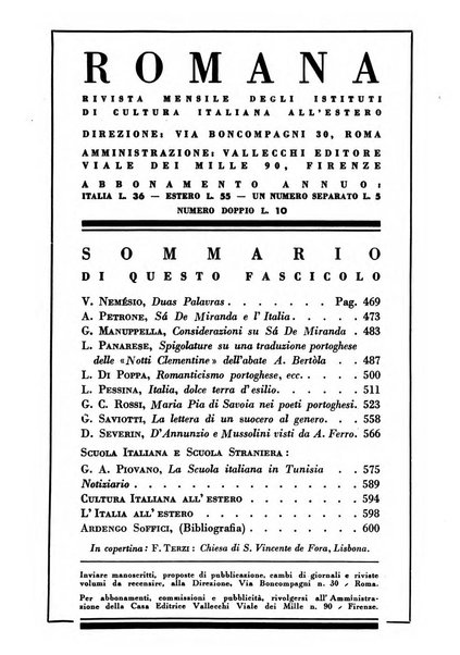 Romana rivista mensile degli istituti di cultura italiana all'estero