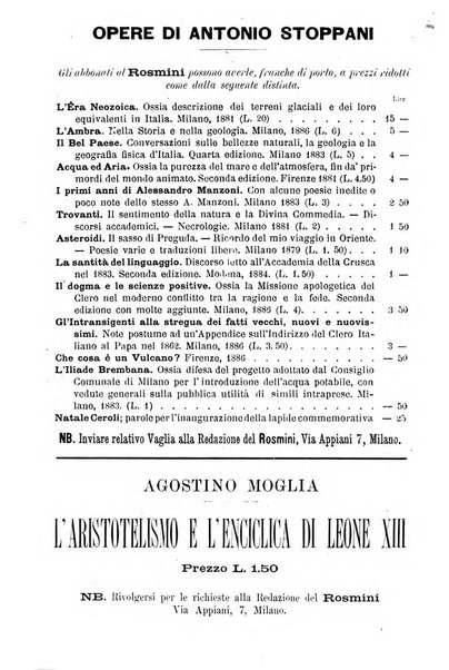 Il Rosmini enciclopedia di scienze e lettere