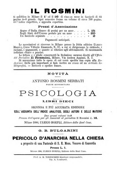 Il Rosmini enciclopedia di scienze e lettere