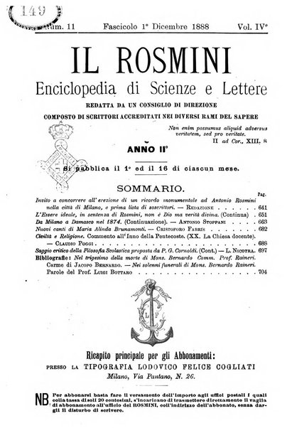 Il Rosmini enciclopedia di scienze e lettere