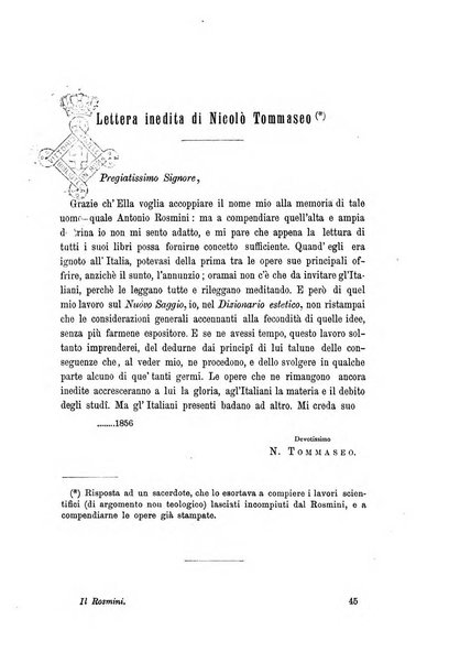 Il Rosmini enciclopedia di scienze e lettere