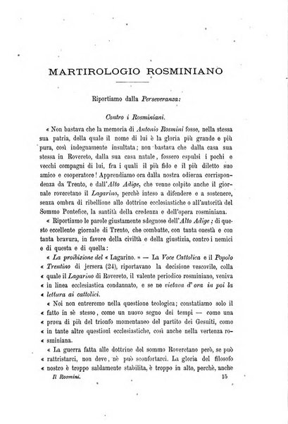 Il Rosmini enciclopedia di scienze e lettere