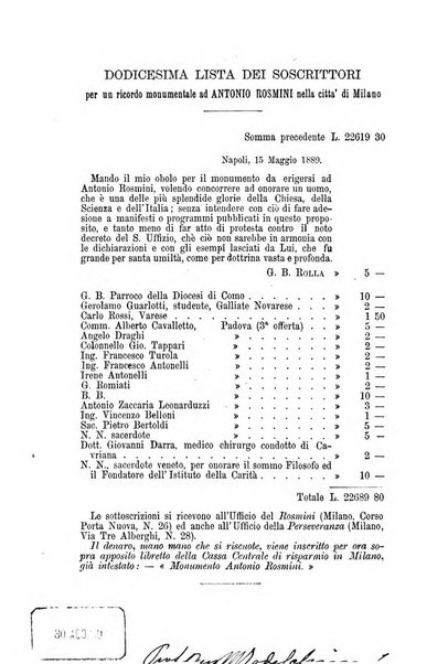 Il Rosmini enciclopedia di scienze e lettere