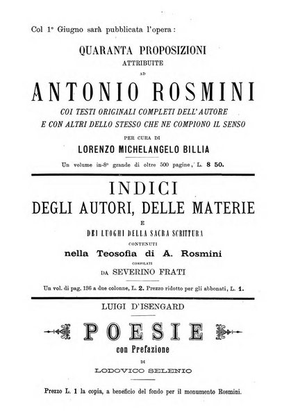 Il Rosmini enciclopedia di scienze e lettere