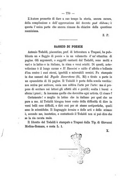 Il Rosmini enciclopedia di scienze e lettere